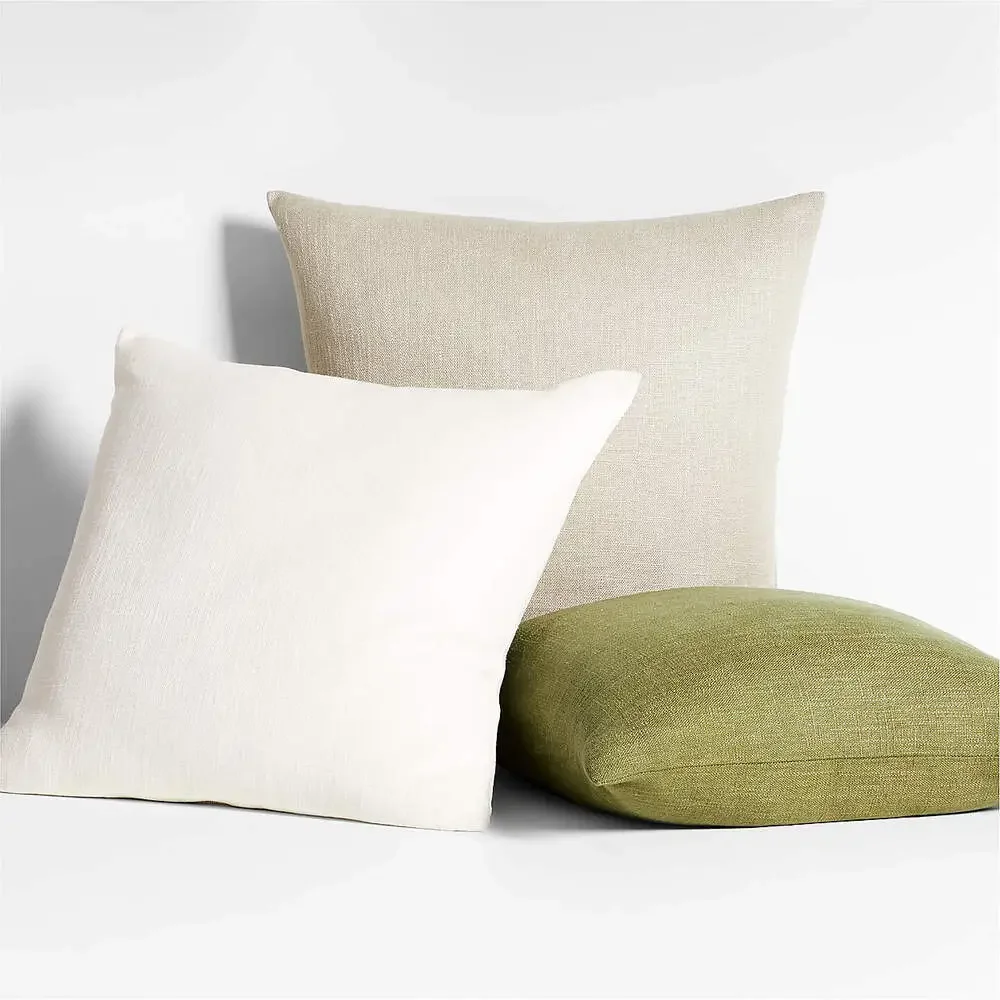 Crate&Barrel Linen Pillow Cover – Oregano Green – Laura Kim – 2 Available NWT